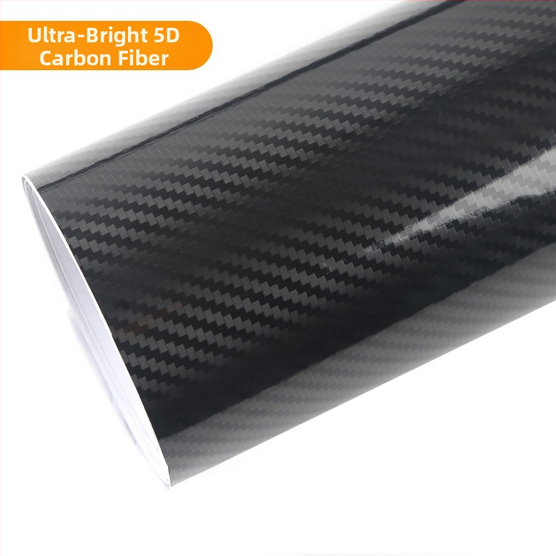 Полиетиленово фолио за автомобил с висок гланц и карбонова текстура, геометричен модел, самозалепващо фолио, за предната част, капак, багажник, покрив, задна част и страни