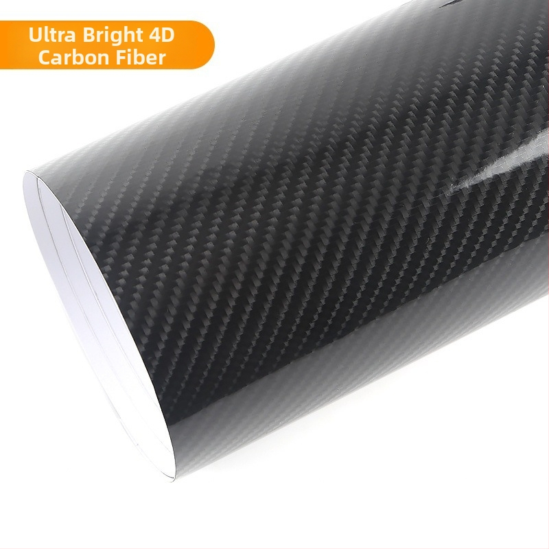 Полиетиленово фолио за автомобил с висок гланц и карбонова текстура, геометричен модел, самозалепващо фолио, за предната част, капак, багажник, покрив, задна част и страни