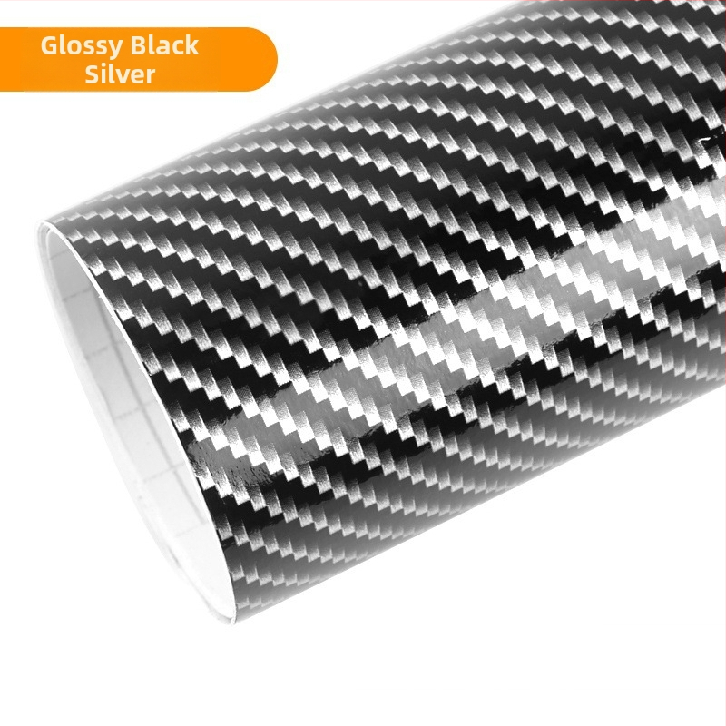 Полиетиленово фолио за автомобил с висок гланц и карбонова текстура, геометричен модел, самозалепващо фолио, за предната част, капак, багажник, покрив, задна част и страни