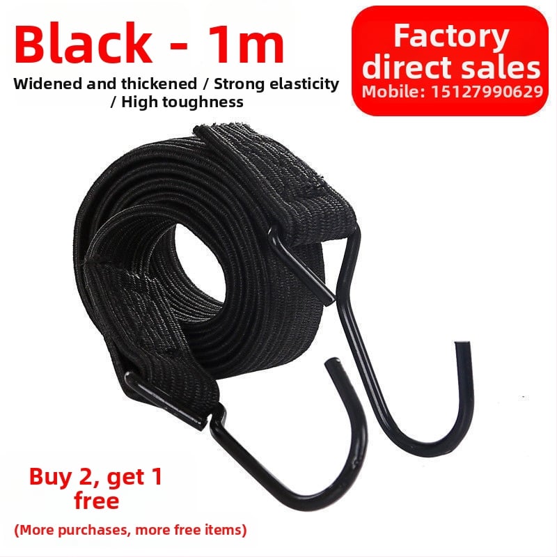 Augsti elastīgs stiprināšanas vads motocikliem, elektriskajiem transportlīdzekļiem, tricikliem, bagāžai un velosipēdiem