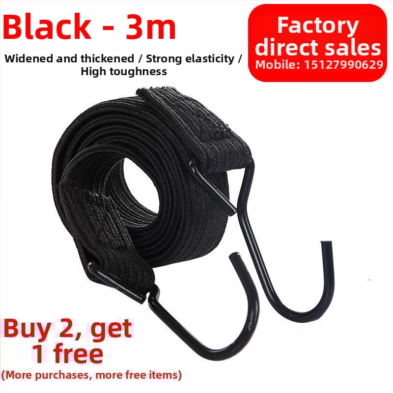 Augsti elastīgs stiprināšanas vads motocikliem, elektriskajiem transportlīdzekļiem, tricikliem, bagāžai un velosipēdiem