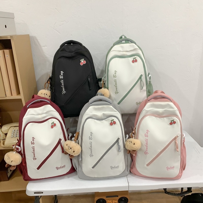 Rucsac unisex pentru campus, material Oxford, respirabil, curea Arc-Shoulder, căptușeală din poliester