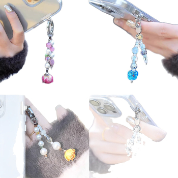 Unisex λουρί κινητού από ανοξείδωτο ατσάλι με PU κορδόνι και μεταλλική αγκράφα, στίμπινγκ σε κατασκευή