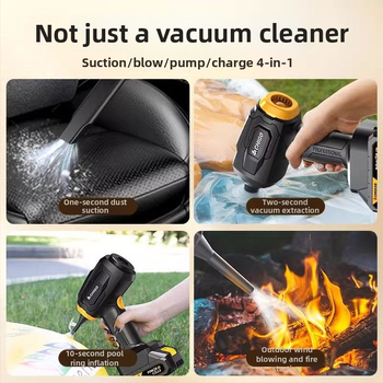 Chigo ръчен вакуум за автомобил — 200W, 20000Pa, безжично захранване и зареждане