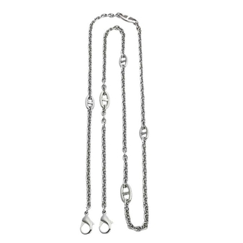 Ζώνη τσάντας/ώμου Yu Yi, μεταλλική, γεωμετρικό μοτίβο, εξουσιοδοτημένη ιδιωτική μάρκα, άνοιξη 2023.