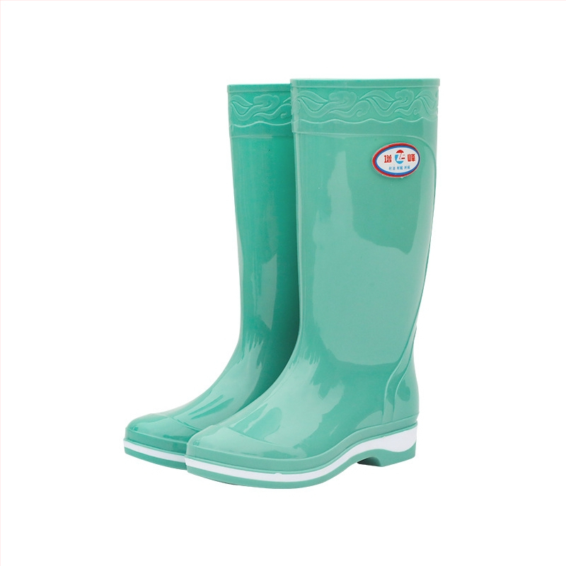Női esőcsizma PVC felsőrész, magas cső, csúszásmentes, kopásálló, négy évszakos