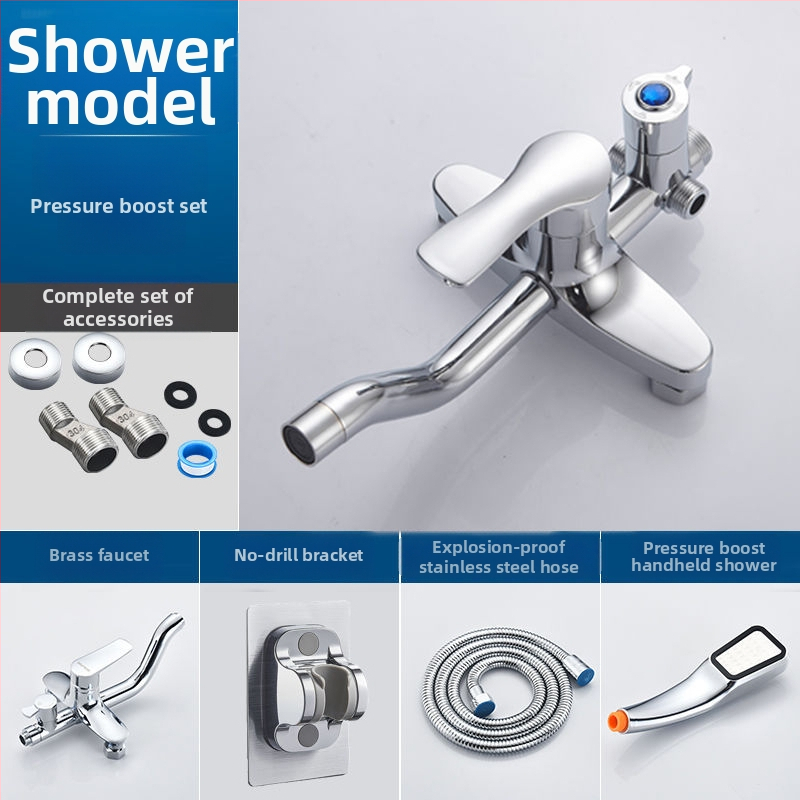 Tuš mješalica, keramički disk ventil, djelomično bakreno tijelo, trostruka konstrukcija, induktivno upravljanje