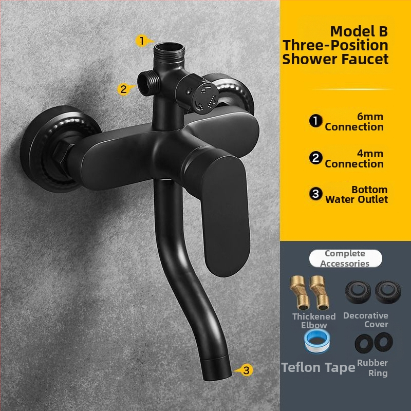 Tuš mješalica, keramički disk ventil, djelomično bakreno tijelo, trostruka konstrukcija, induktivno upravljanje