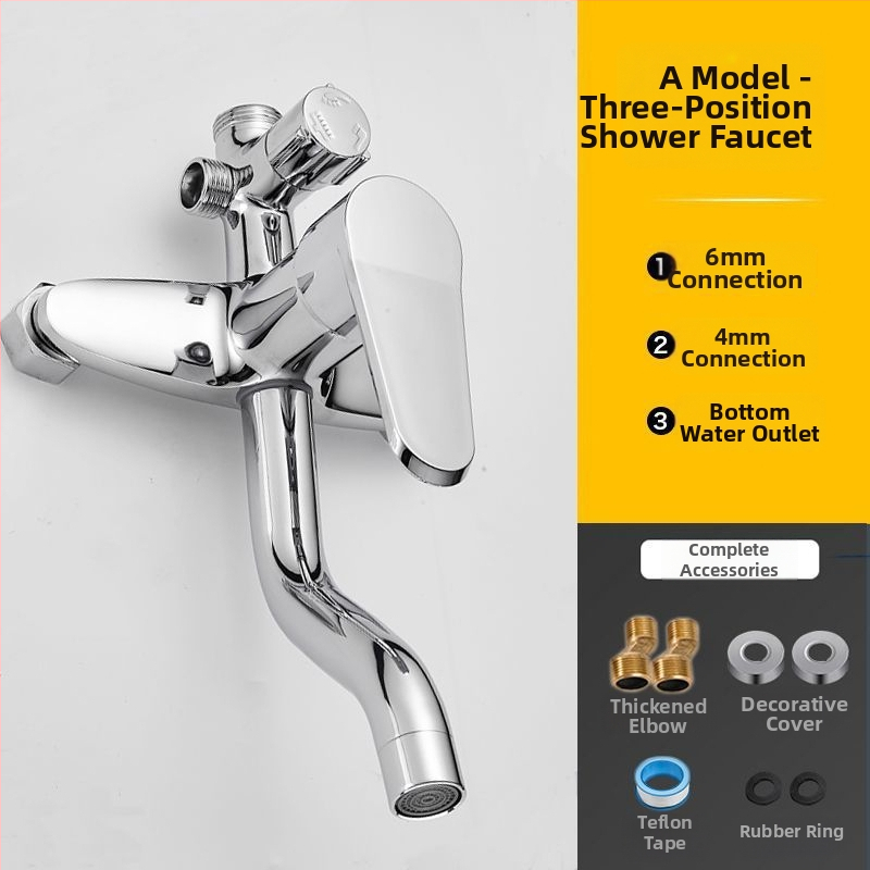 Tuš mješalica, keramički disk ventil, djelomično bakreno tijelo, trostruka konstrukcija, induktivno upravljanje