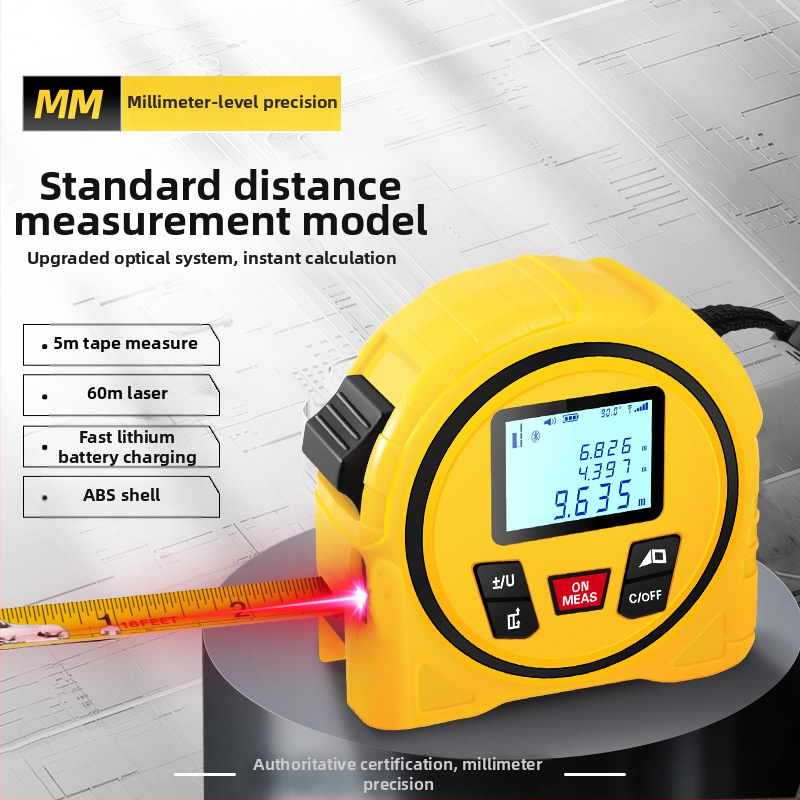 Лазерен дистанционен измервател, три в едно инфрачервено измерване, за вътрешно и външно ползване