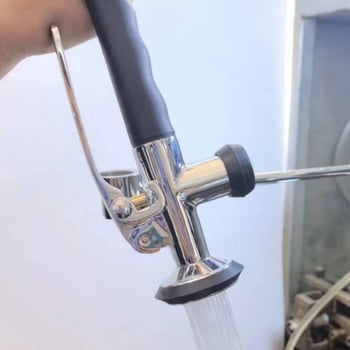 Кухненски смесител със сваляща се пружинна глава за пръскане, модел 80126, меден корпус, номинално налягане 1–12, работна температура 0–99°C, вход/изход Ø4