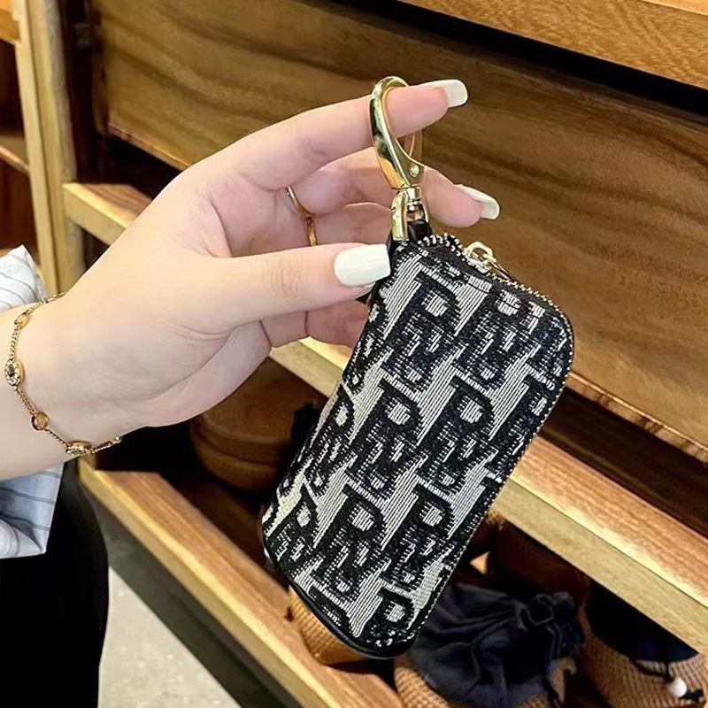 Qianniao Izdržljiva kutija za ključeve velikog kapaciteta, za pojas, s zatvaračem za novčiće i držačem kartica