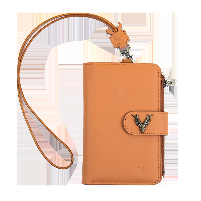 Kompaktna torbica za putovnicu i dokumente od prave kože, s više pretinaca za kartice, ultra lagan putni dodatak, platnena podstava