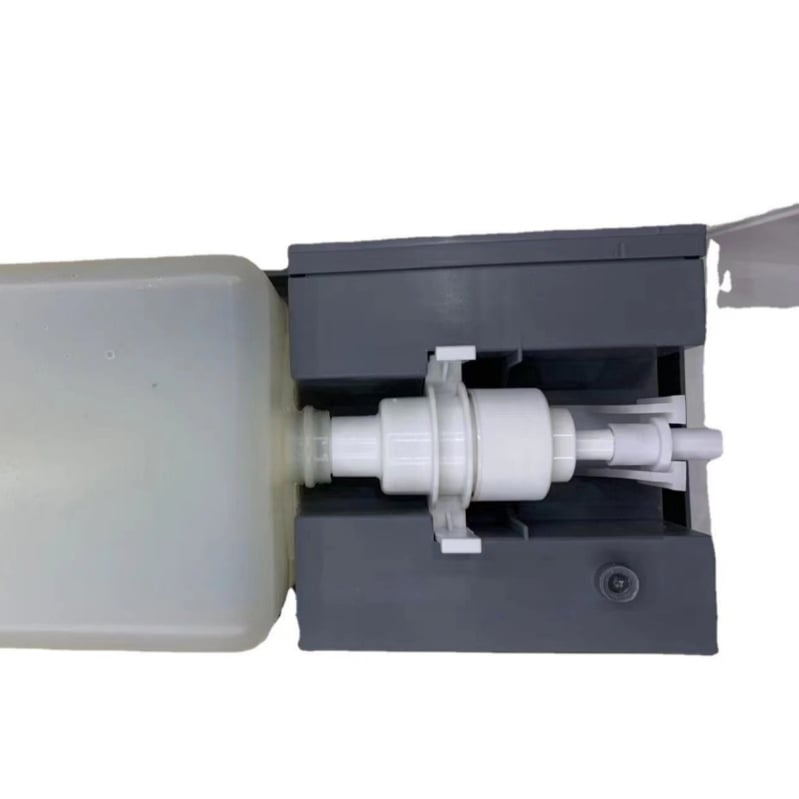 Сензорен автоматичен диспенсър за сапун с вградена кутия за салфетки и плъзгащ релсов механизъм за баня