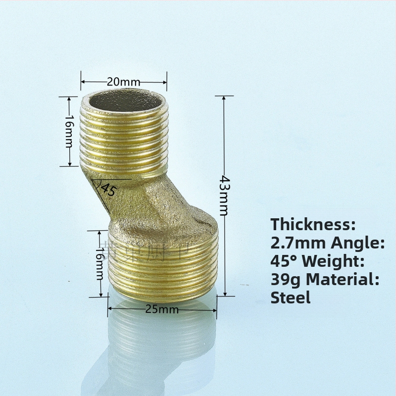 Nerezový sprchový spoj s 90° – reduktor, excentrický konektor, jednospojový spoj, 304 nerezová oceľ