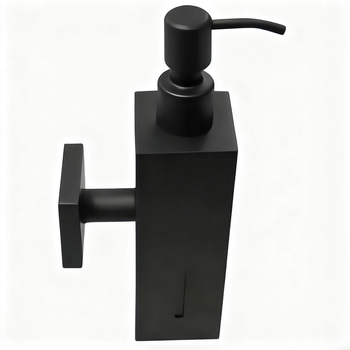 Дозатор за сапун от неръждаема стомана, матово четкан финиш, покритие с висока температура, ръчно натискане, монтаж без пробиване