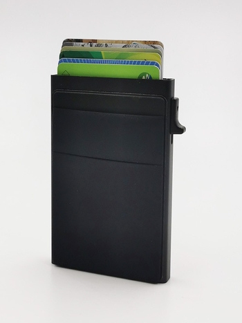 Držač kartica od aluminijske legure s RFID zaštitom, anti-krađa, novčanik s jednim preklopom