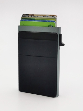 Držač kartica od aluminijske legure s RFID zaštitom, anti-krađa, novčanik s jednim preklopom