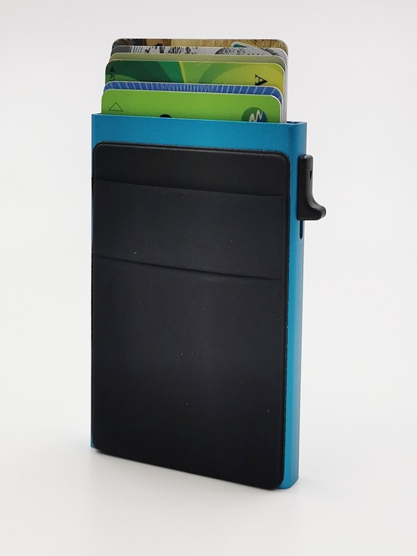 Držač kartica od aluminijske legure s RFID zaštitom, anti-krađa, novčanik s jednim preklopom