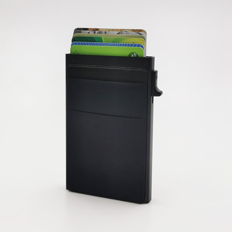 Držač kartica od aluminijske legure s RFID zaštitom, anti-krađa, novčanik s jednim preklopom