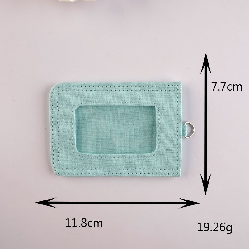 Dylan Platneni Držač Kartice - Novčanik s 1 Preklopom, Jednostavan Uzorak, Unisex, Svježi i Slatki Stil