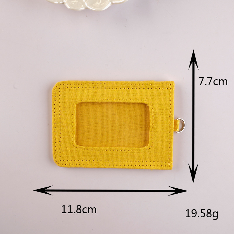 Dylan Platneni Držač Kartice - Novčanik s 1 Preklopom, Jednostavan Uzorak, Unisex, Svježi i Slatki Stil