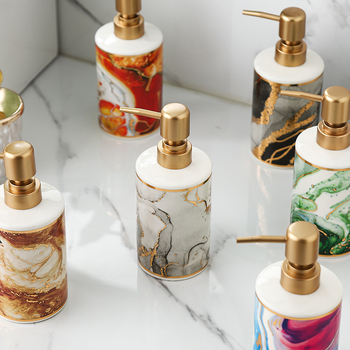 Керамична помпена бутилка за лосион, марка Set map, стил светъл лукс, функция: помпа, тегло 280 г