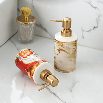Керамична помпена бутилка за лосион, марка Set map, стил светъл лукс, функция: помпа, тегло 280 г