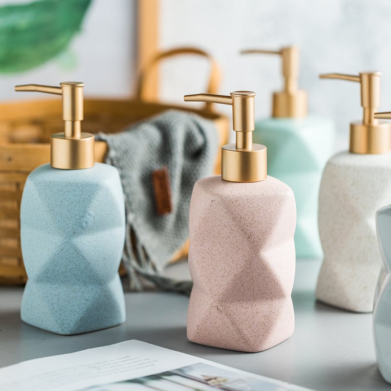 Nordic Color Glaze keramički dozator bočica za sapun, gel za tuširanje, šampon i losion, mat tekstura; Materijal: keramika; Težina: 0.3; Obrada: glaziranje; Stil: Novi kineski stil