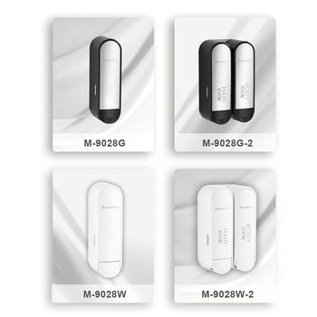 Morton безпробивен диспенсър за сапун за баня, ръчно натискане, ABS, 2 кг, инжекционно формован