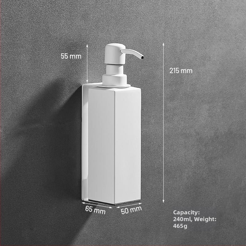 Caprena Dozator de săpun din oțel inoxidabil 304, montat pe perete – set de 3, acționare manuală, pentru hoteluri