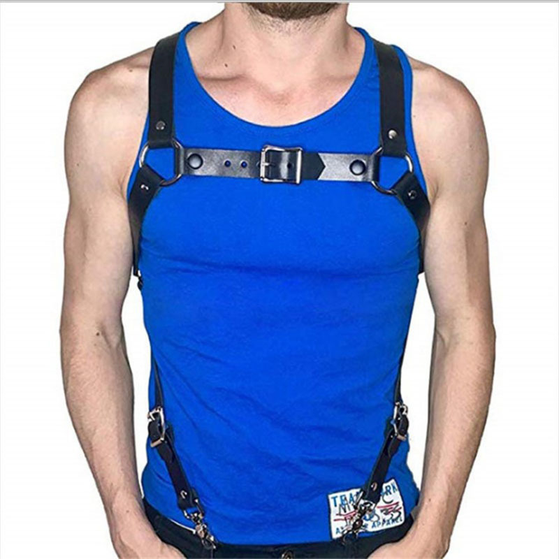 Tregeri od umjetne kože, s dva klipa, podesiva duljina, unisex, AX