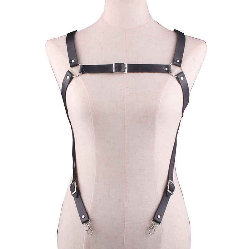 Tregeri od umjetne kože, s dva klipa, podesiva duljina, unisex, AX