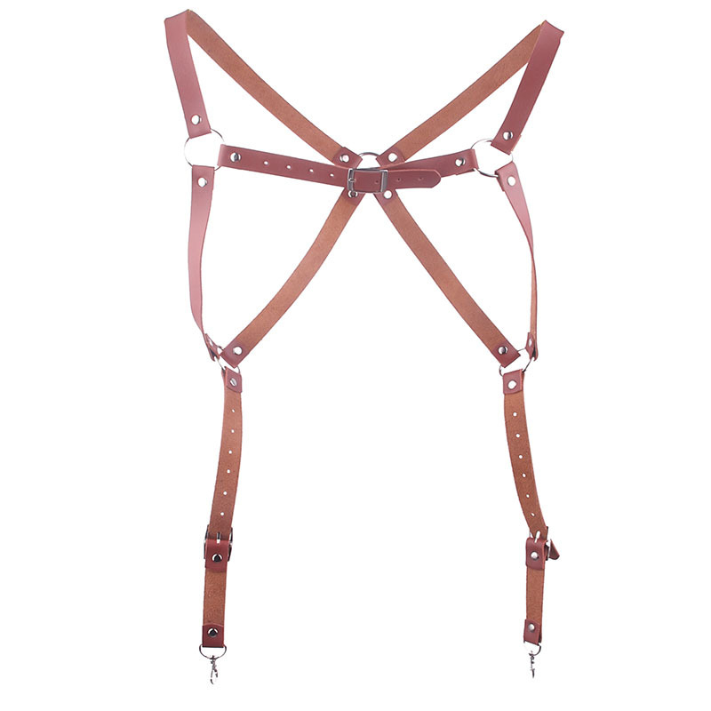 Tregeri od umjetne kože, s dva klipa, podesiva duljina, unisex, AX