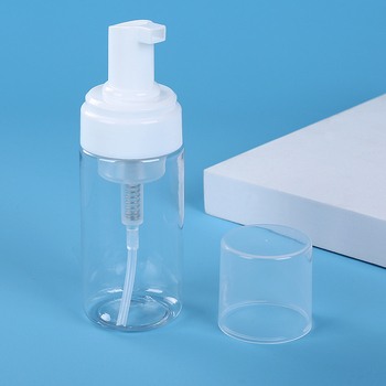 Nyomófejes habosító flakon arctisztítóhoz, samponhoz és kézkrémhez (fúvott palack; injektálásos gyártás; karton csomagolás; Eredet: Kína)