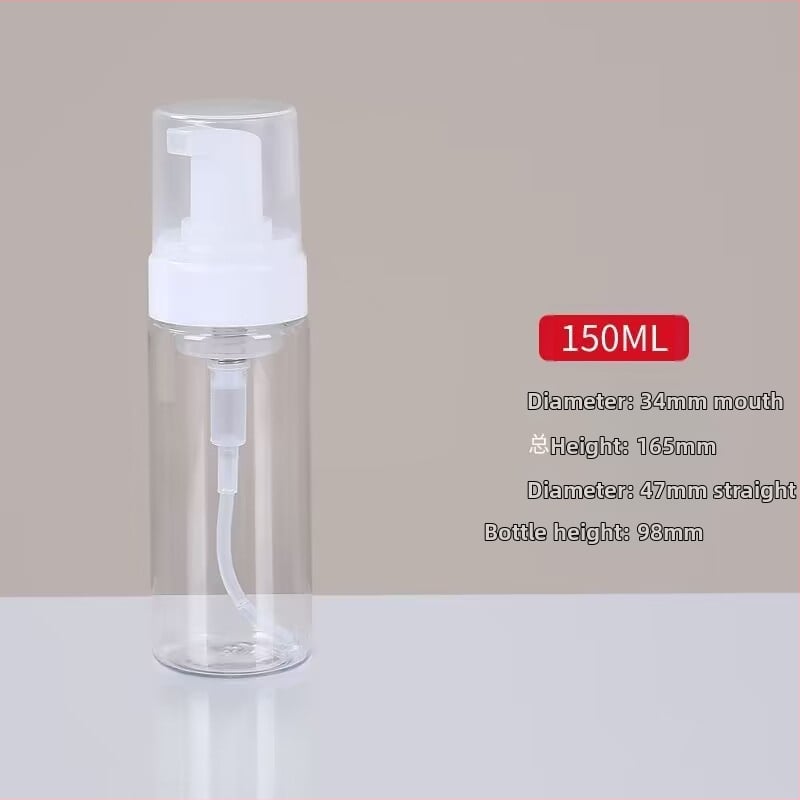 Nyomófejes habosító flakon arctisztítóhoz, samponhoz és kézkrémhez (fúvott palack; injektálásos gyártás; karton csomagolás; Eredet: Kína)