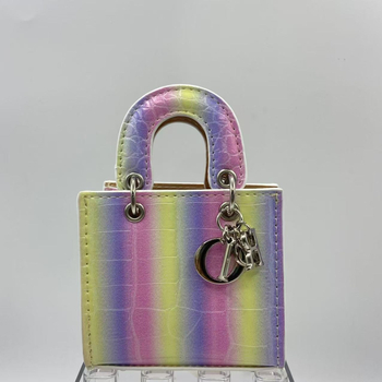 Geantă crossbody din PU cu gradient, model cu dungi, respirabilă și ultraușoară