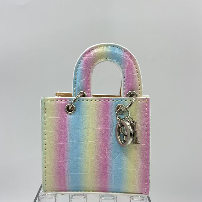 Geantă crossbody din PU cu gradient, model cu dungi, respirabilă și ultraușoară