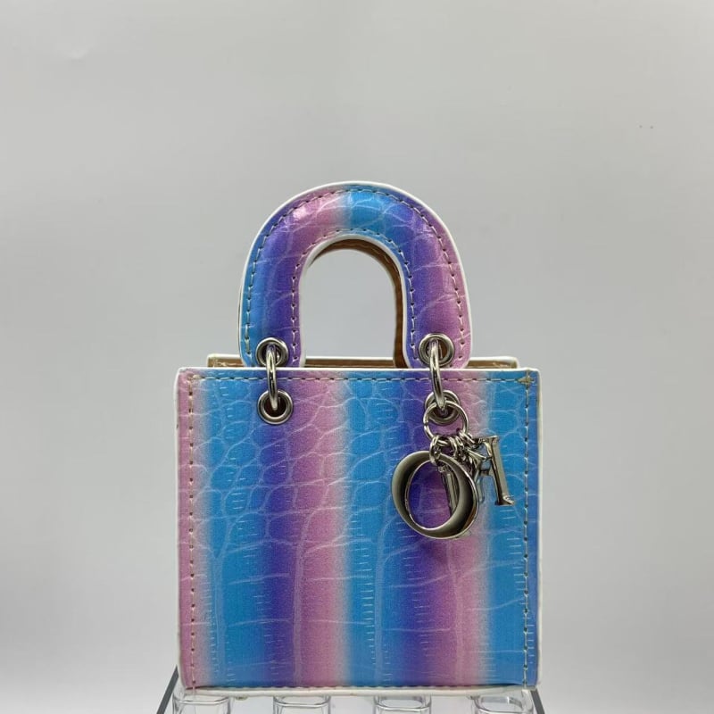 Geantă crossbody din PU cu gradient, model cu dungi, respirabilă și ultraușoară