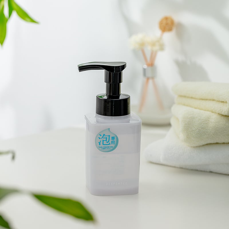 Dozator de spumă Asvel — plastic, 200 g, acționat prin apăsare, stil modern