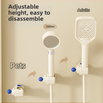 Suport de duș mobil cu ventuză – montat pe perete, ABS, raft de baie cu 1 etaj, fără găuri, stil modern