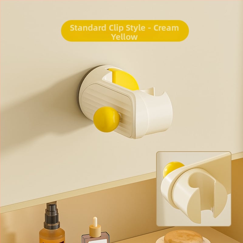 Suport de duș mobil cu ventuză – montat pe perete, ABS, raft de baie cu 1 etaj, fără găuri, stil modern