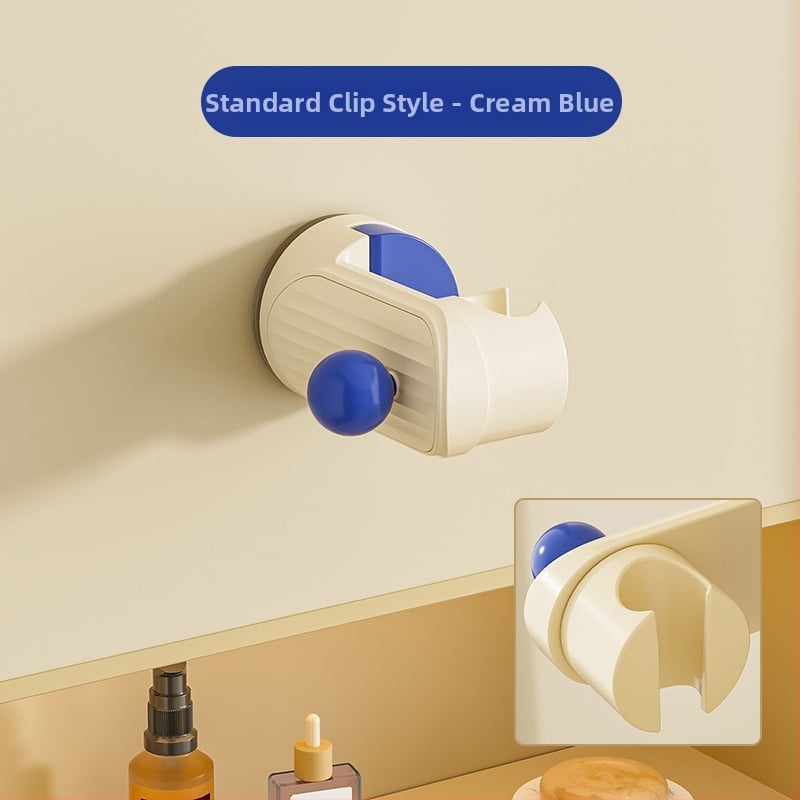 Suport de duș mobil cu ventuză – montat pe perete, ABS, raft de baie cu 1 etaj, fără găuri, stil modern