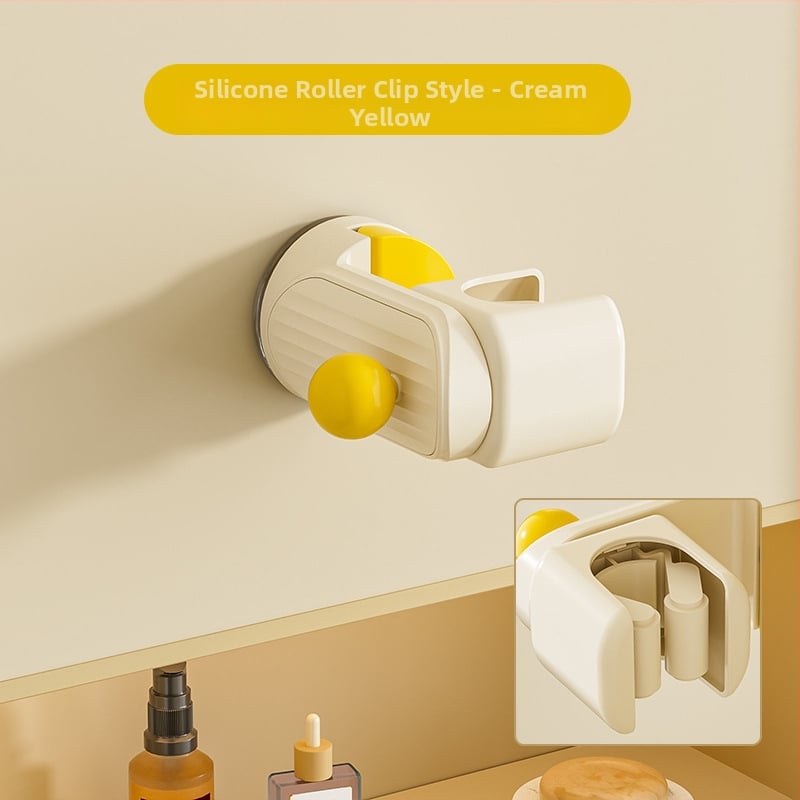 Suport de duș mobil cu ventuză – montat pe perete, ABS, raft de baie cu 1 etaj, fără găuri, stil modern