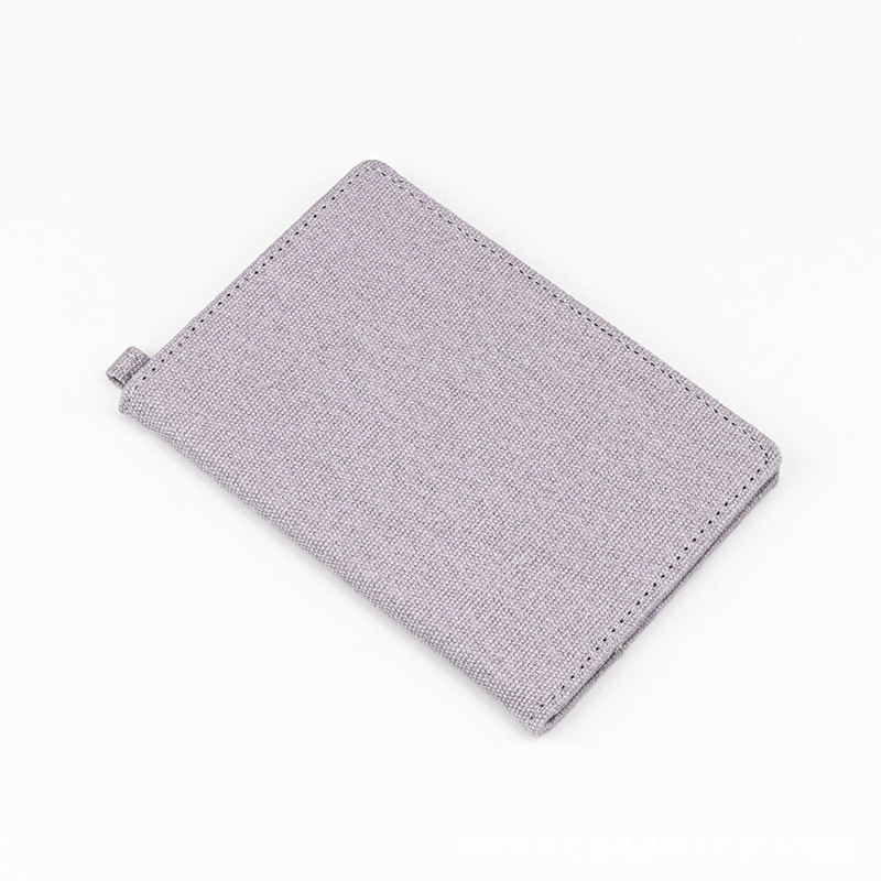 Izšivani platneni držač putovnice, unisex, za putne dokumente