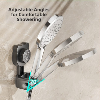 Suport de duș cu ventuză, mobil, montaj fără găuri, ABS