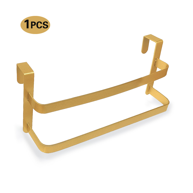 Закачалка за врата за кухня, без пробиване; метал с прахово покритие, носимост до 20 кг; антихлъзгаща, устойчива на мухъл и ръжда