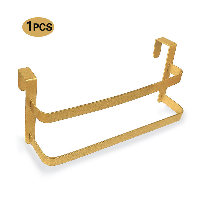 Закачалка за врата за кухня, без пробиване; метал с прахово покритие, носимост до 20 кг; антихлъзгаща, устойчива на мухъл и ръжда