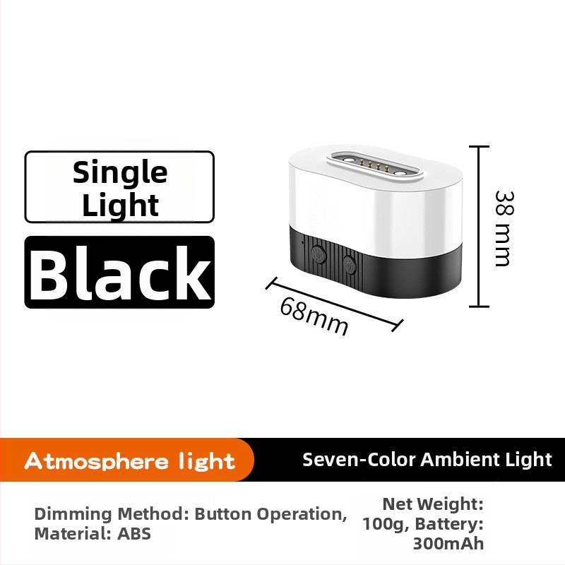 RGB магнитна настолна лампа с USB презареждане и плавно димиране за атмосферично осветление