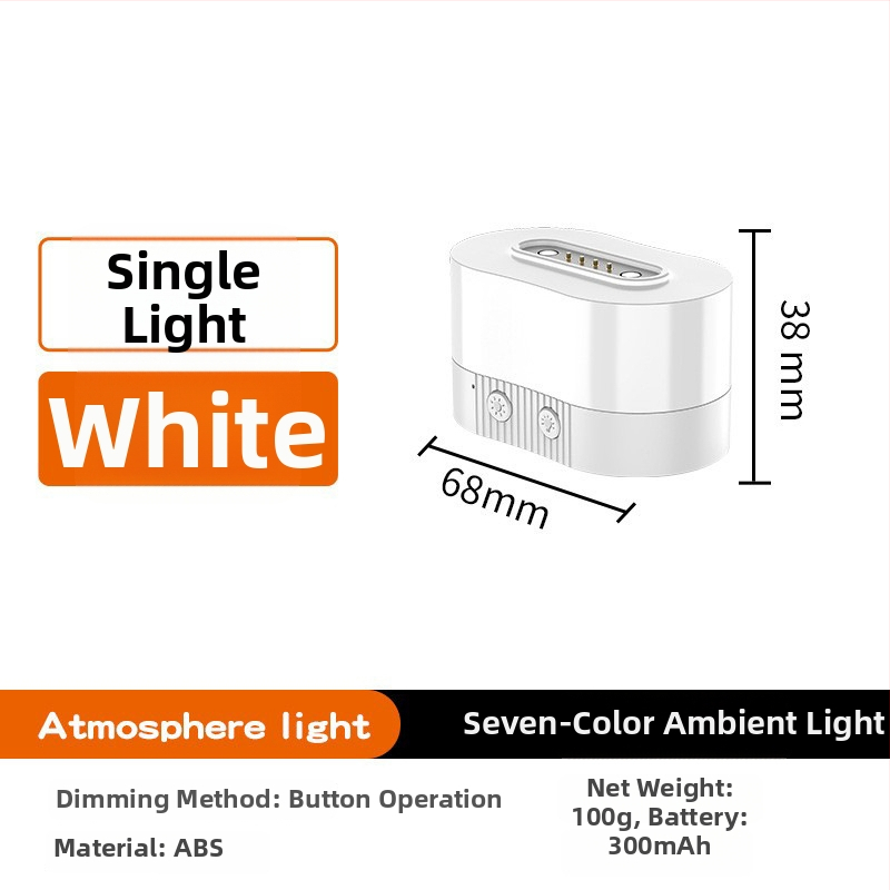 RGB магнитна настолна лампа с USB презареждане и плавно димиране за атмосферично осветление